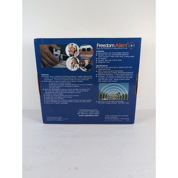 Logicmark Freedom Alert 35511 2-Way Voice Emergency Pendant Device (Read Descri) - Picture 2 of 11